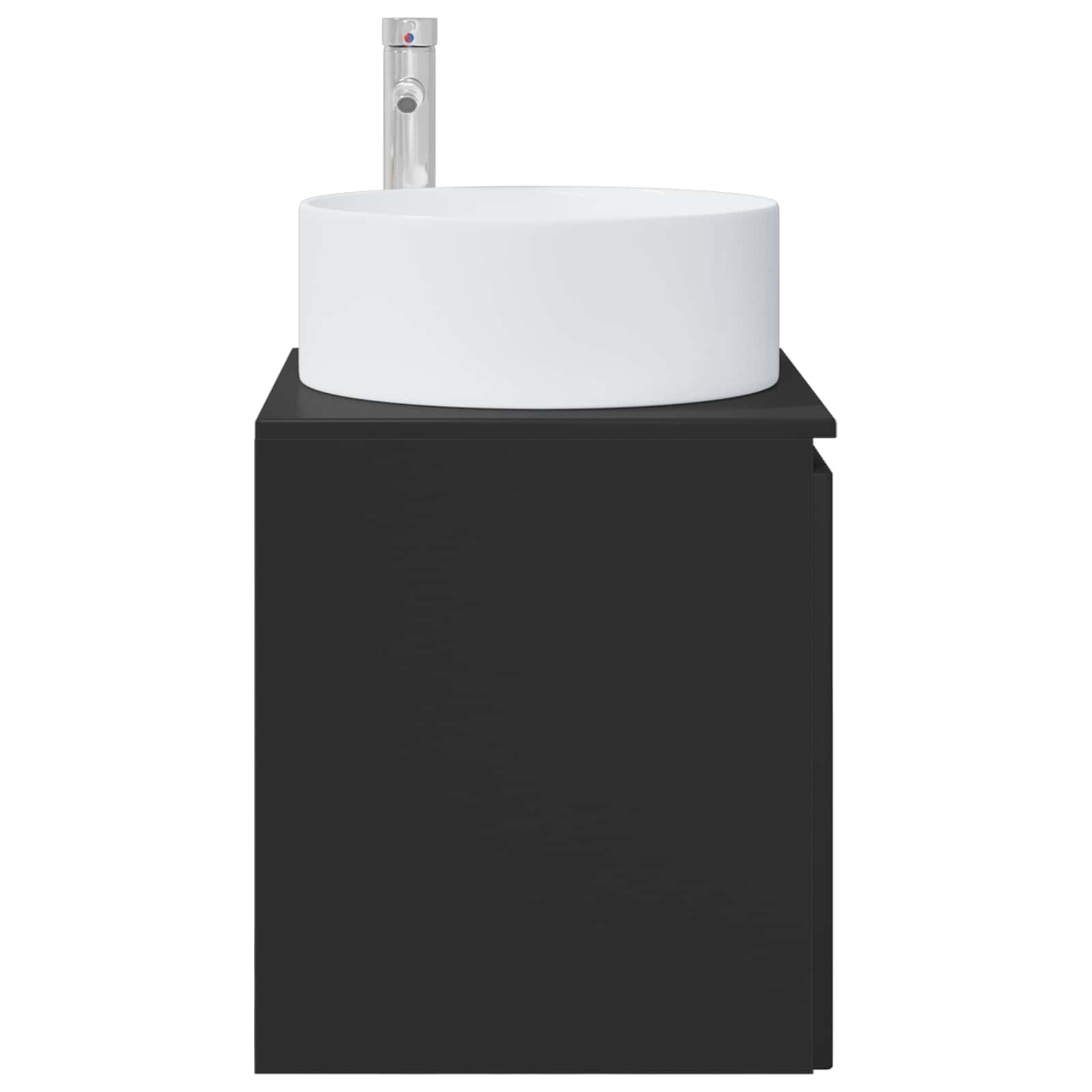 Mobile lavabo da parete Nero 49,5 x 44,5 x 65,5 cm | homemem39