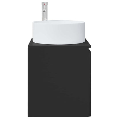 Mobile lavabo da parete Nero 49,5 x 44,5 x 65,5 cm | homemem39