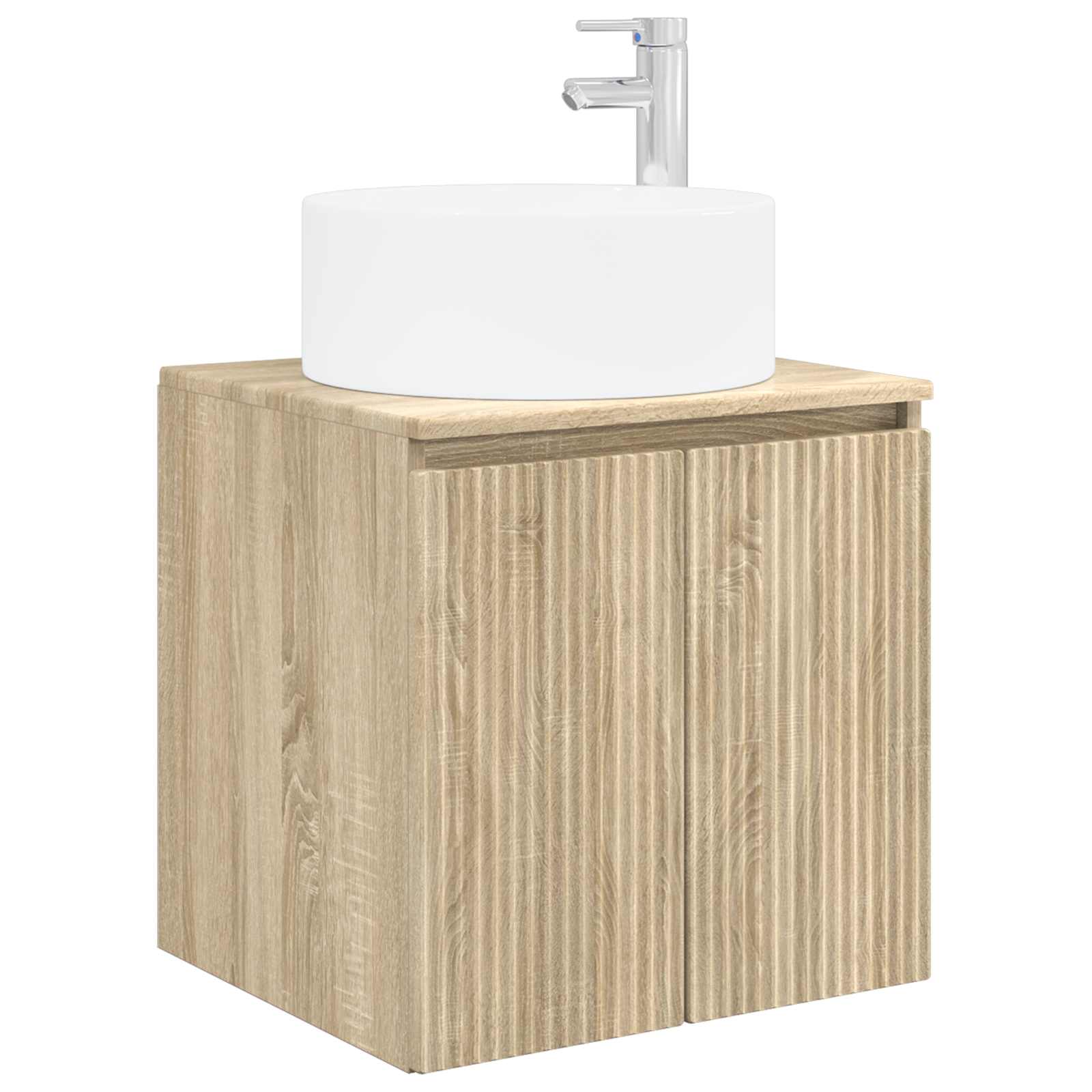 Mobile lavabo da parete Rovere Sonoma 49,5 x 44,5 x 65,5 cm | homemem39