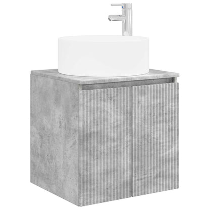 Mobile lavabo da parete Grigio Cemento 49,5 x 44,5 x 65,5 cm | homemem39