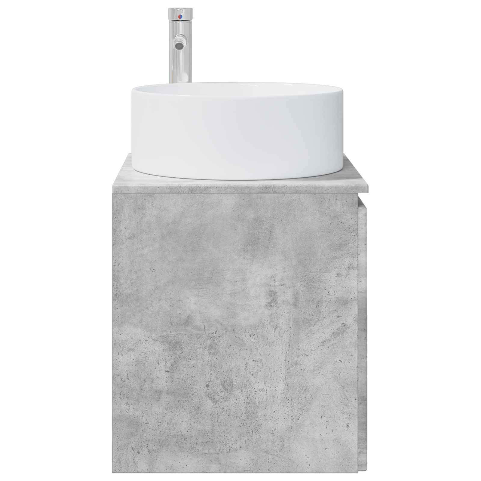Mobile lavabo da parete Grigio Cemento 49,5 x 44,5 x 65,5 cm | homemem39