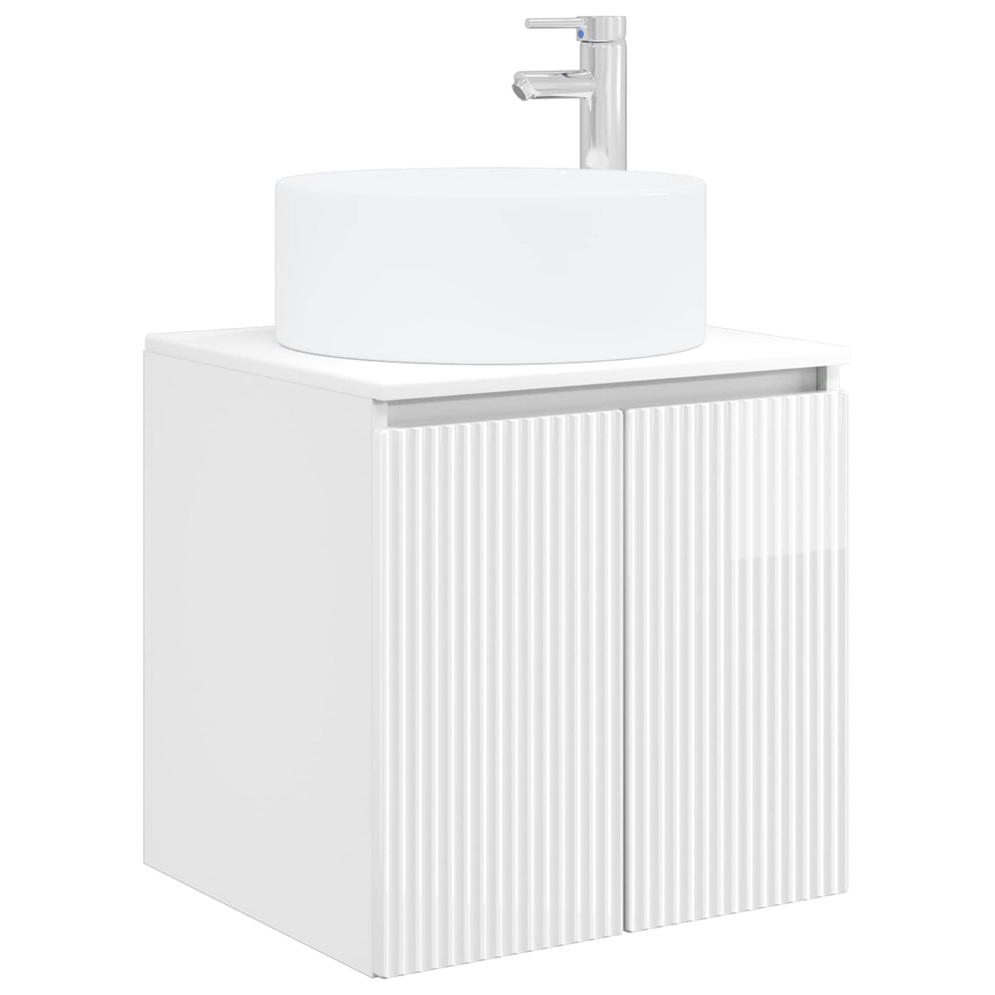 Mobile lavabo da parete Bianco Lucido 49,5 x 44,5 x 65,5 cm | homemem39