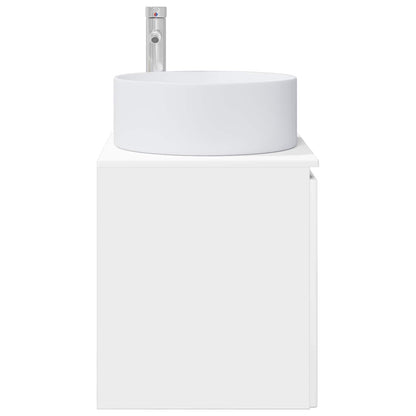 Mobile lavabo da parete Bianco Lucido 49,5 x 44,5 x 65,5 cm | homemem39