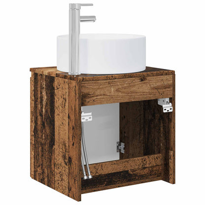 Mobile lavabo da parete Legno antico 49,5 x 44,5 x 65,5 cm