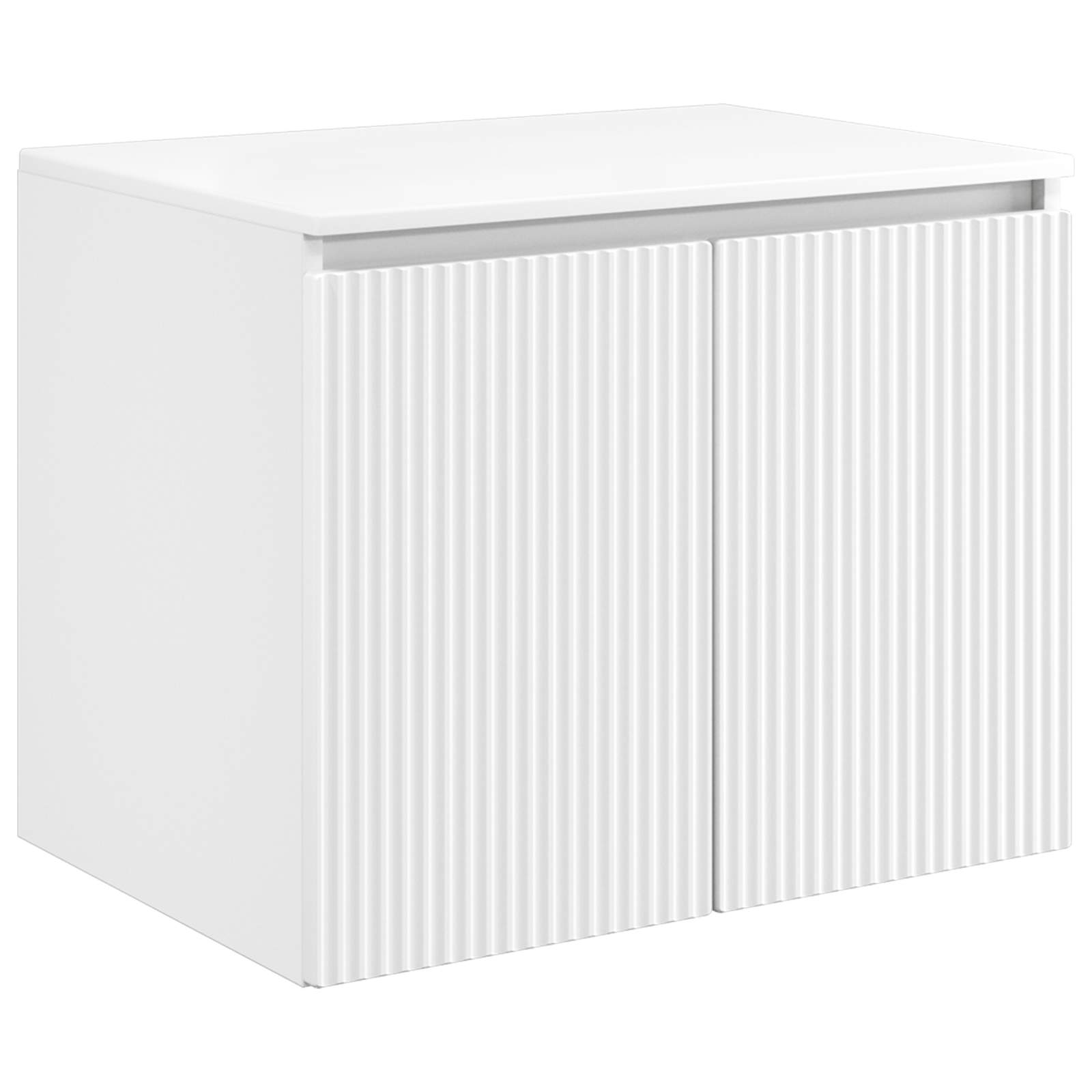 Mobiletto da Bagno a Muro Bianco 62,5 x 44,5 x 50 cm | homemem39