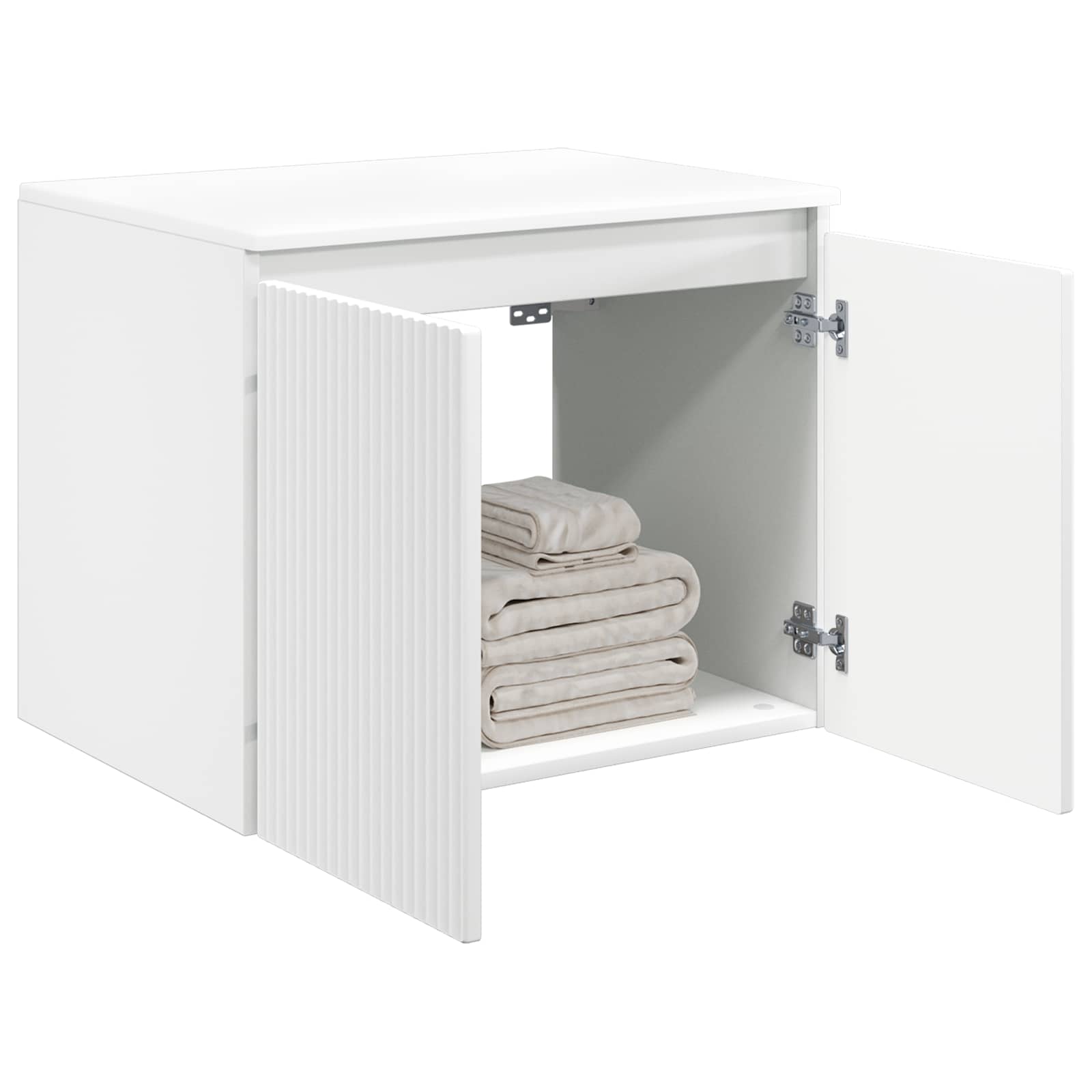 Mobiletto da Bagno a Muro Bianco 62,5 x 44,5 x 50 cm | homemem39