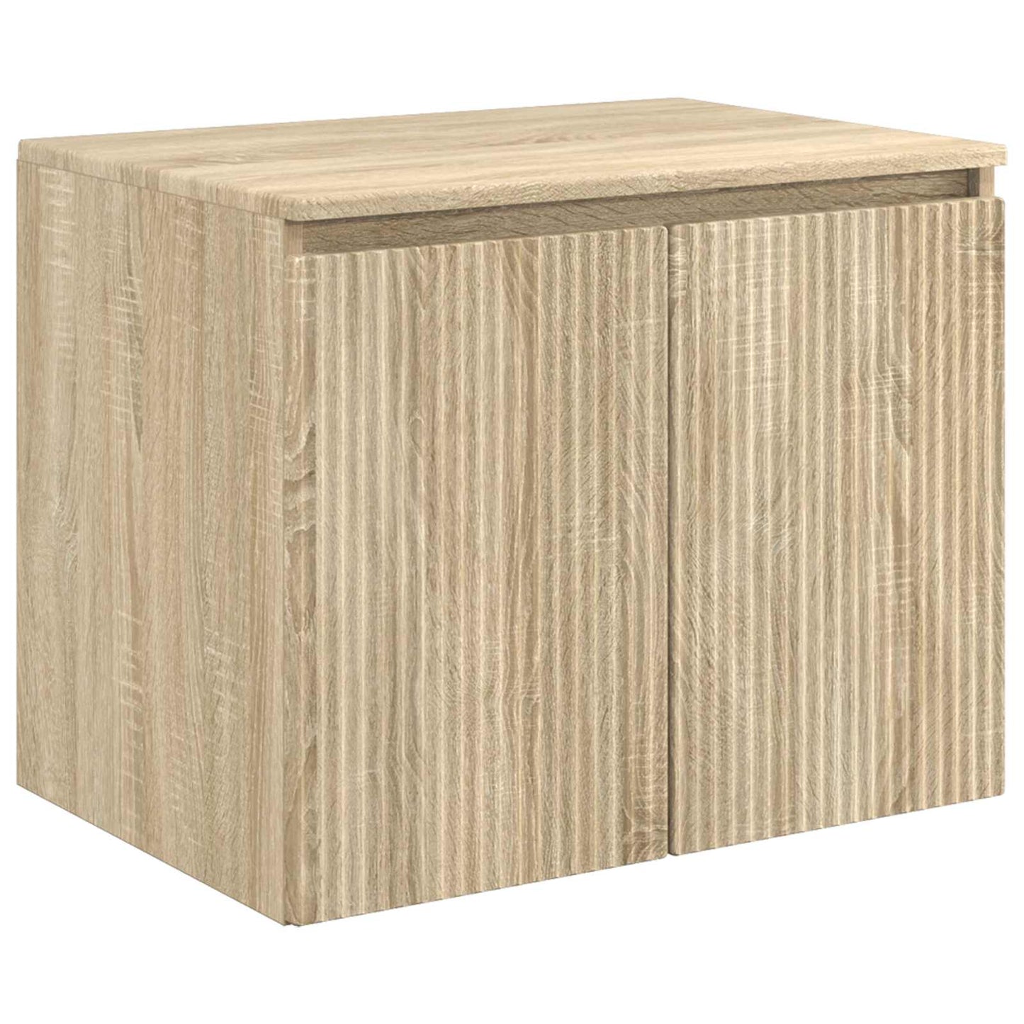 Mobiletto da Bagno a Muro Rovere Sonoma 62,5 x 44,5 x 50 cm | homemem39