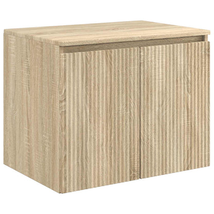 Mobiletto da Bagno a Muro Rovere Sonoma 62,5 x 44,5 x 50 cm | homemem39