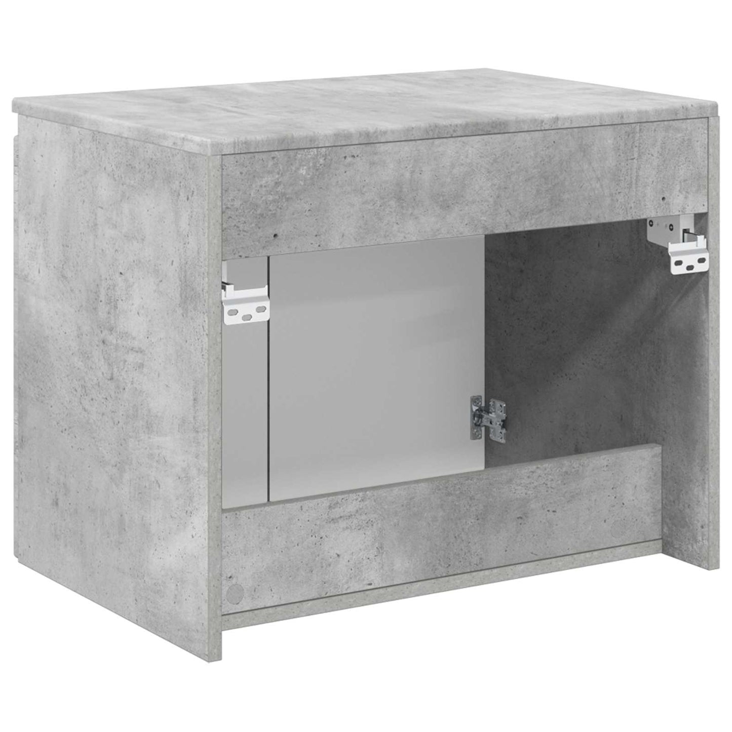 Mobiletto da Bagno a Muro Grigio Cemento 62,5 x 44,5 x 50 cm | homemem39
