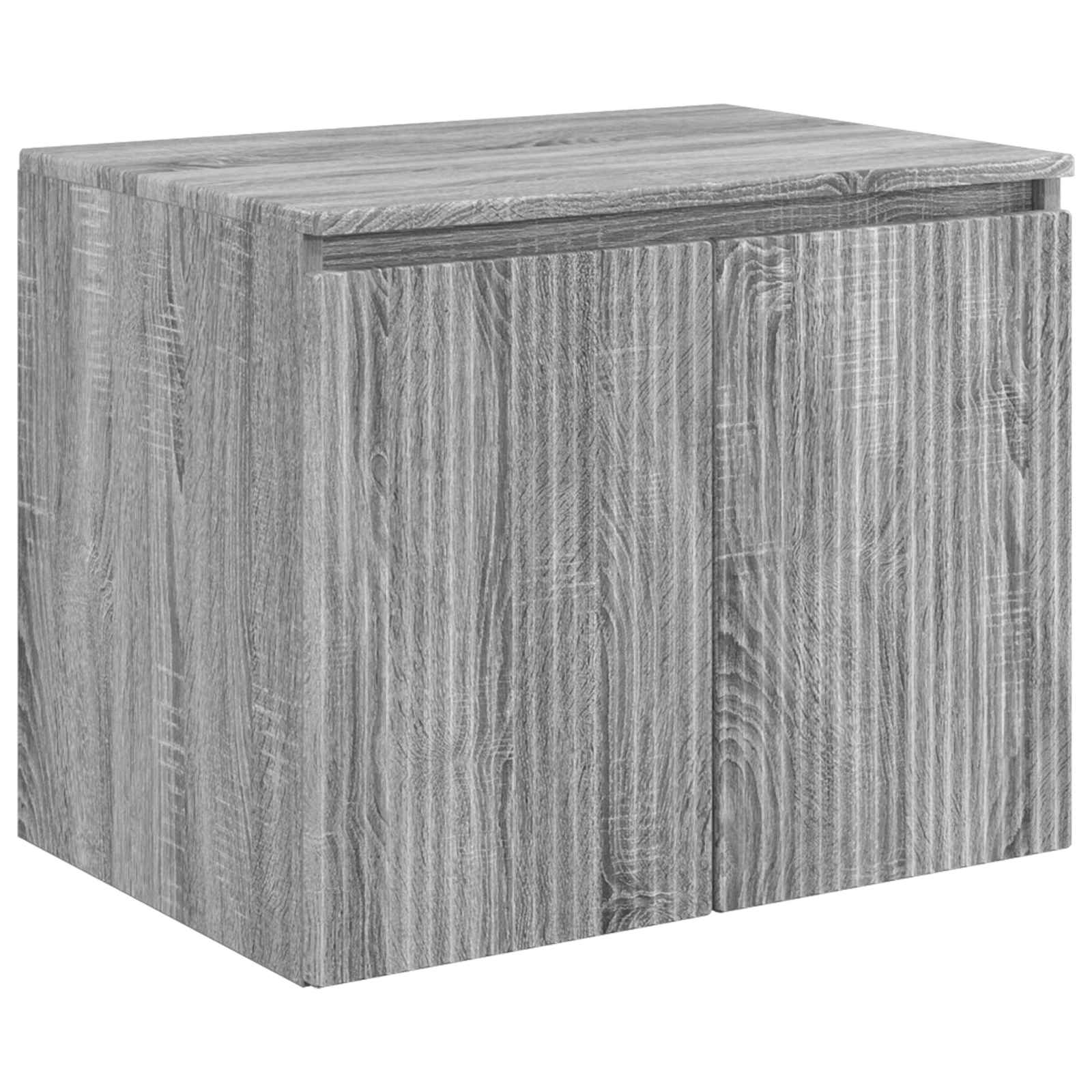 Mobiletto da Bagno a Muro Sonoma grigio 62,5 x 44,5 x 50 cm | homemem39