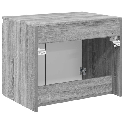 Mobiletto da Bagno a Muro Sonoma grigio 62,5 x 44,5 x 50 cm | homemem39