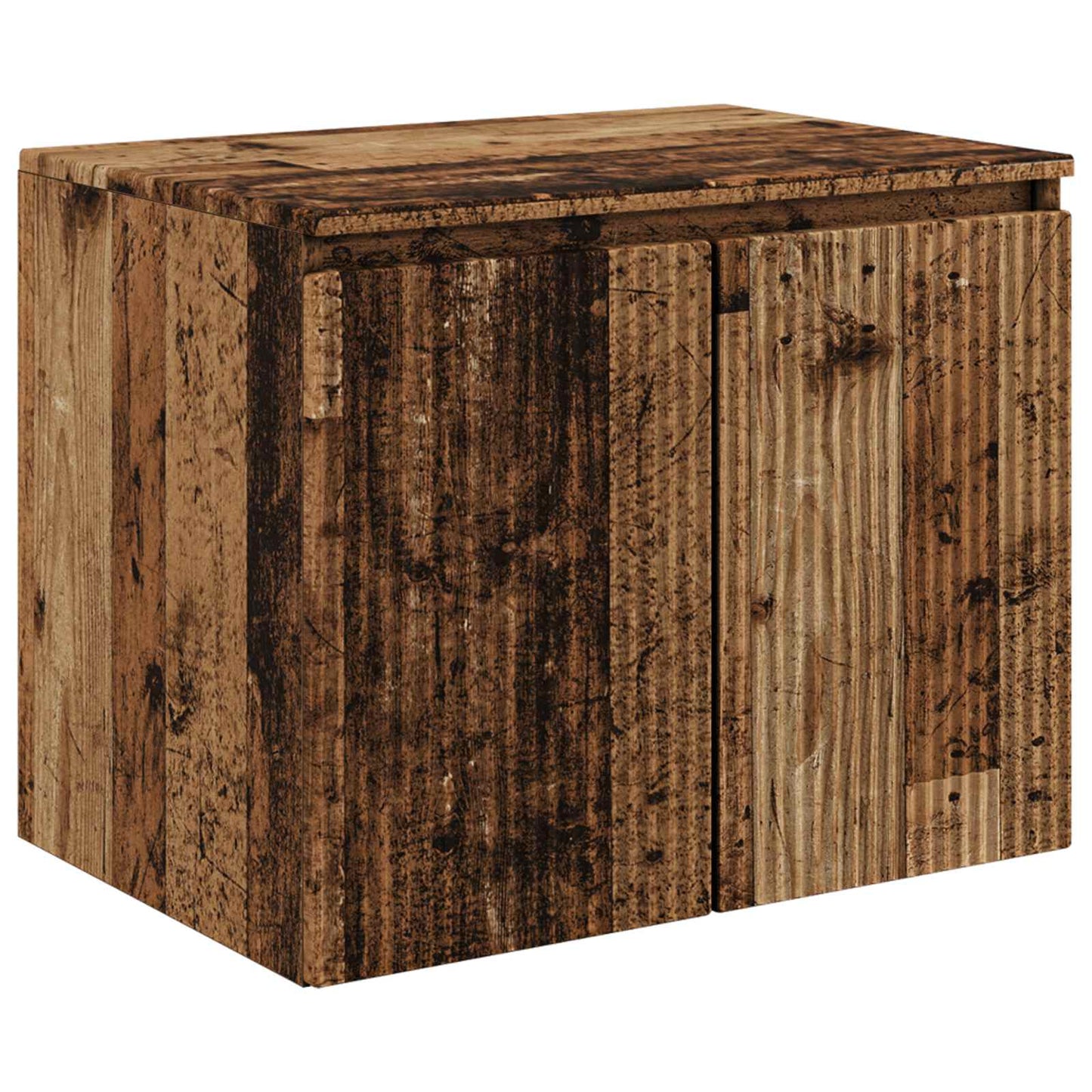 Mobiletto da Bagno a Muro Legno antico 62,5 x 44,5 x 50 cm | homemem39