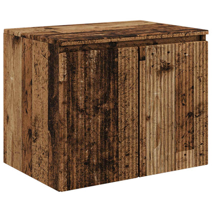 Mobiletto da Bagno a Muro Legno antico 62,5 x 44,5 x 50 cm | homemem39