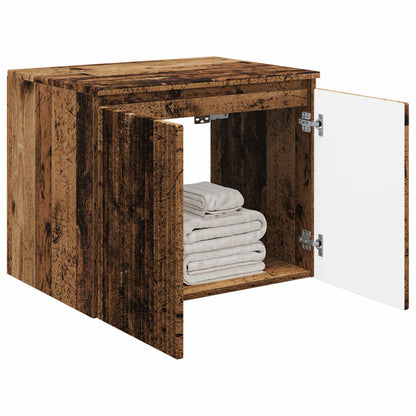Mobiletto da Bagno a Muro Legno antico 62,5 x 44,5 x 50 cm | homemem39