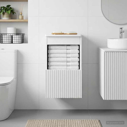 Mobile da Bagno Bianco 30 x 41 x 50 cm Legno ingegnerizzato | homemem39