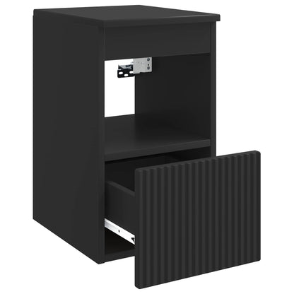 Mobile da Bagno Nero 30 x 41 x 50 cm Legno ingegnerizzato