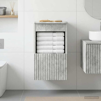 Mobile da Bagno Grigio Cemento 30 x 41 x 50 cm