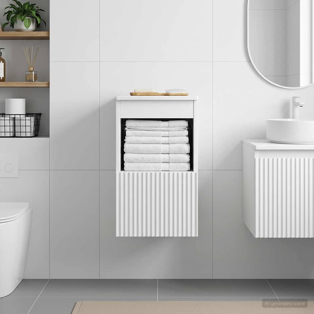 Mobile da Bagno Bianco 30 x 44,5 x 50 cm Legno ingegnerizzato | homemem39