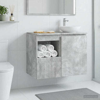 Mobile da Bagno Grigio Cemento 30 x 44,5 x 50 cm | homemem39