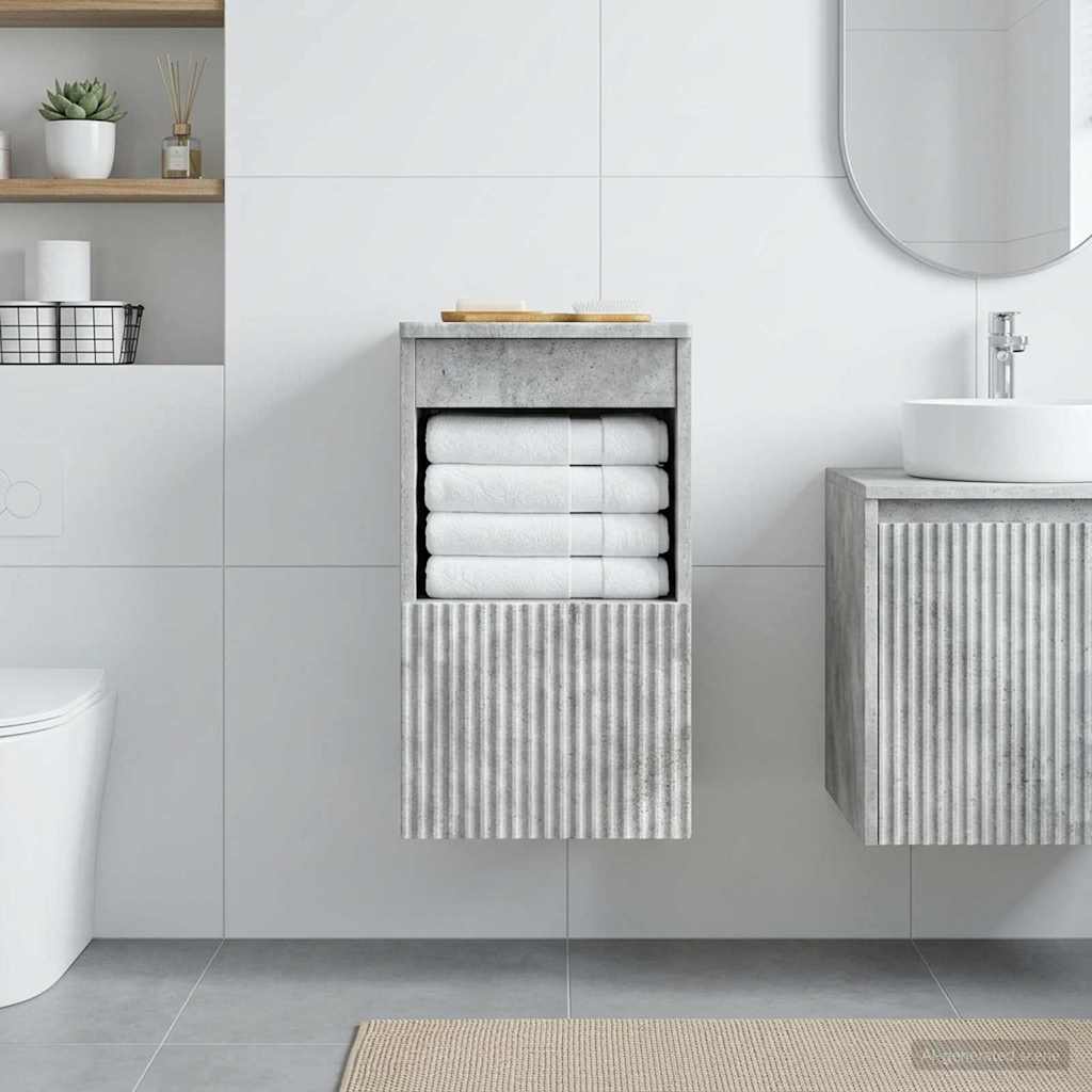 Mobile da Bagno Grigio Cemento 30 x 44,5 x 50 cm | homemem39