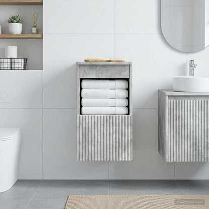 Mobile da Bagno Grigio Cemento 30 x 44,5 x 50 cm | homemem39
