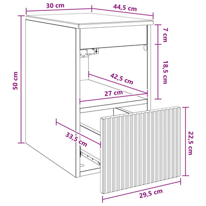 Mobile da Bagno Grigio Cemento 30 x 44,5 x 50 cm | homemem39