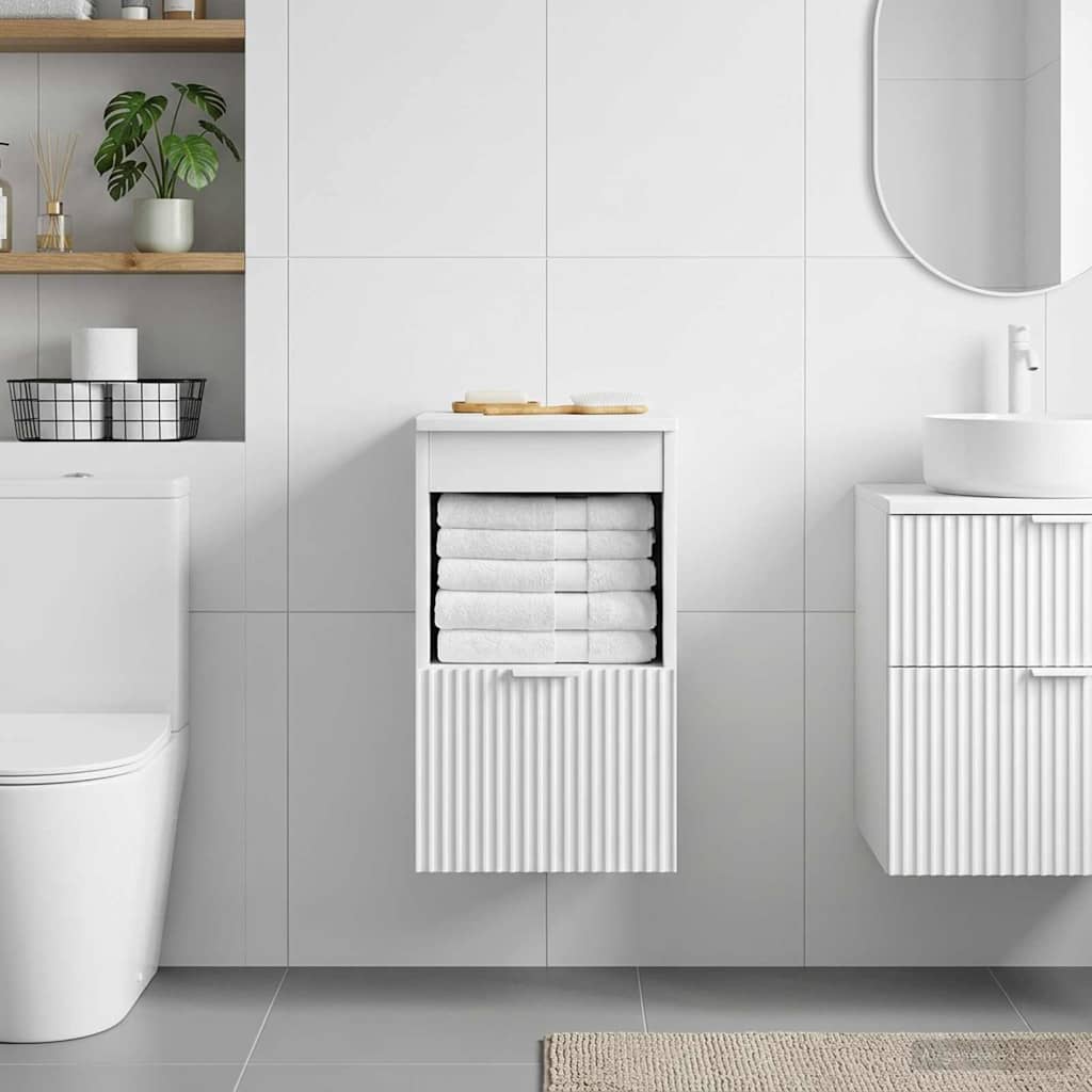 Mobile da Bagno Bianco Lucido 30 x 44,5 x 50 cm | homemem39