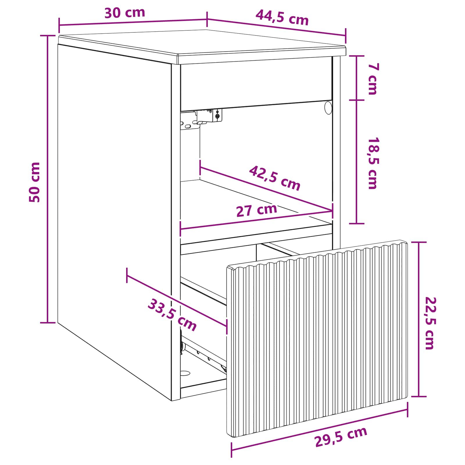 Mobile da Bagno Legno antico 30 x 44,5 x 50 cm | homemem39