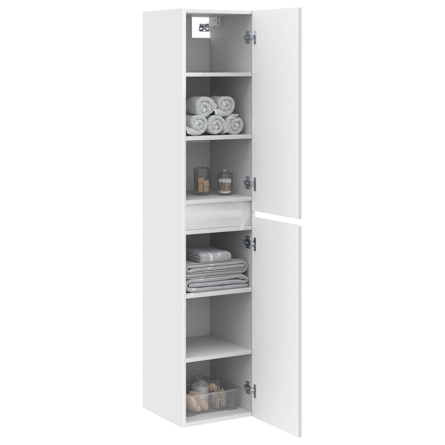 Mobiletto da Bagno a Muro Bianco 33 x 34,5 x 160 cm | homemem39