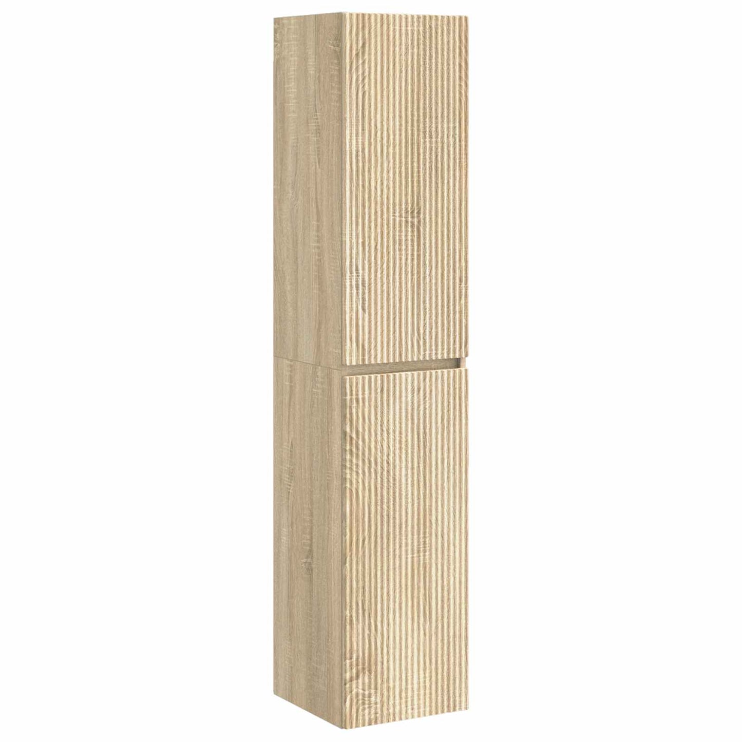 Mobiletto da Bagno a Muro Rovere Sonoma 33 x 34,5 x 160 cm | homemem39