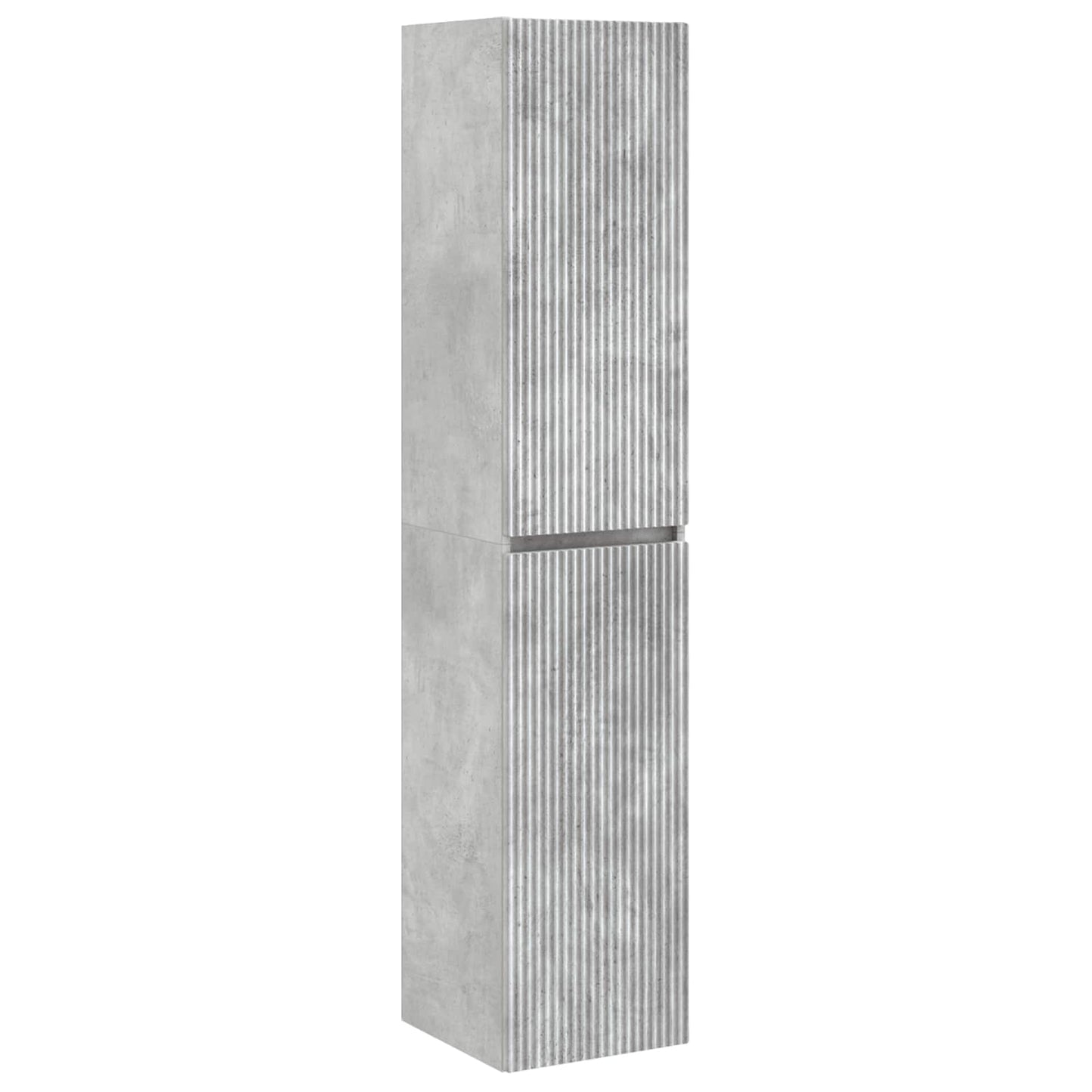 Mobiletto da Bagno a Muro Grigio Cemento 33 x 34,5 x 160 cm | homemem39