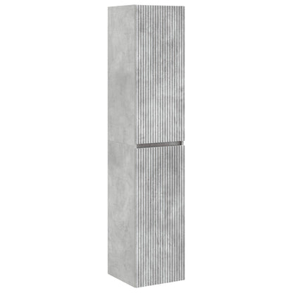 Mobiletto da Bagno a Muro Grigio Cemento 33 x 34,5 x 160 cm | homemem39