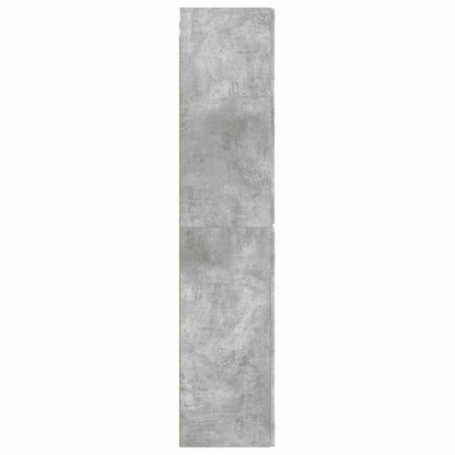 Mobiletto da Bagno a Muro Grigio Cemento 33 x 34,5 x 160 cm | homemem39
