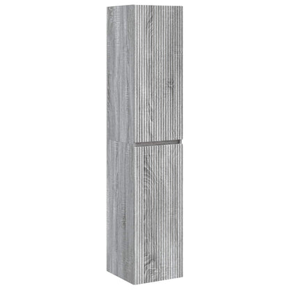 Mobiletto da Bagno a Muro Sonoma grigio 33 x 34,5 x 160 cm | homemem39