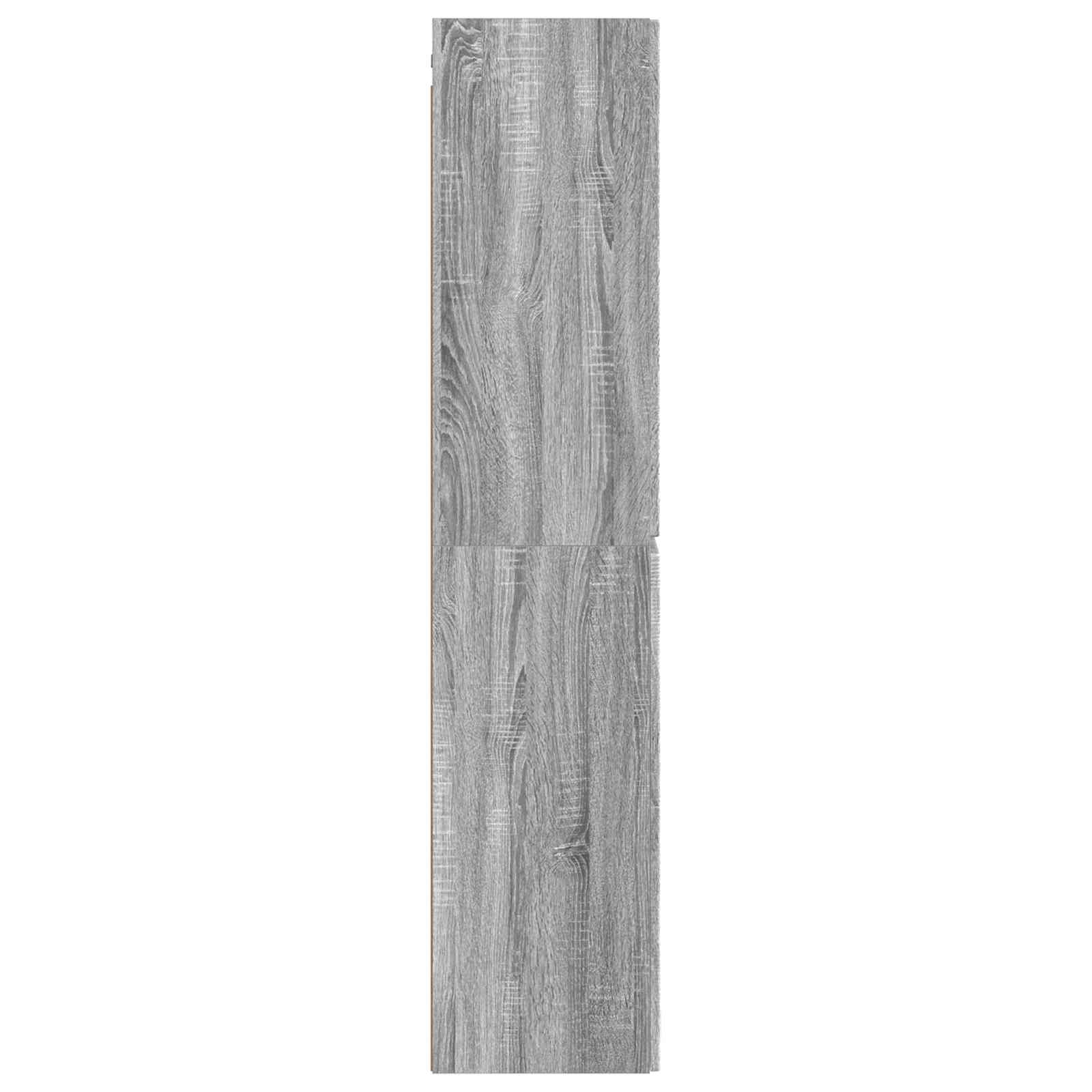 Mobiletto da Bagno a Muro Sonoma grigio 33 x 34,5 x 160 cm | homemem39