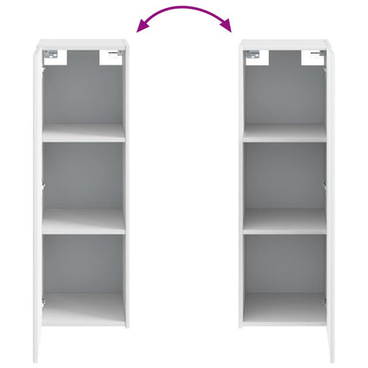 Mobiletto da Bagno a Muro Bianco 33 x 34,5 x 100 cm | homemem39