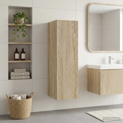 Mobiletto da Bagno a Muro Rovere Sonoma 33 x 34,5 x 100 cm | homemem39