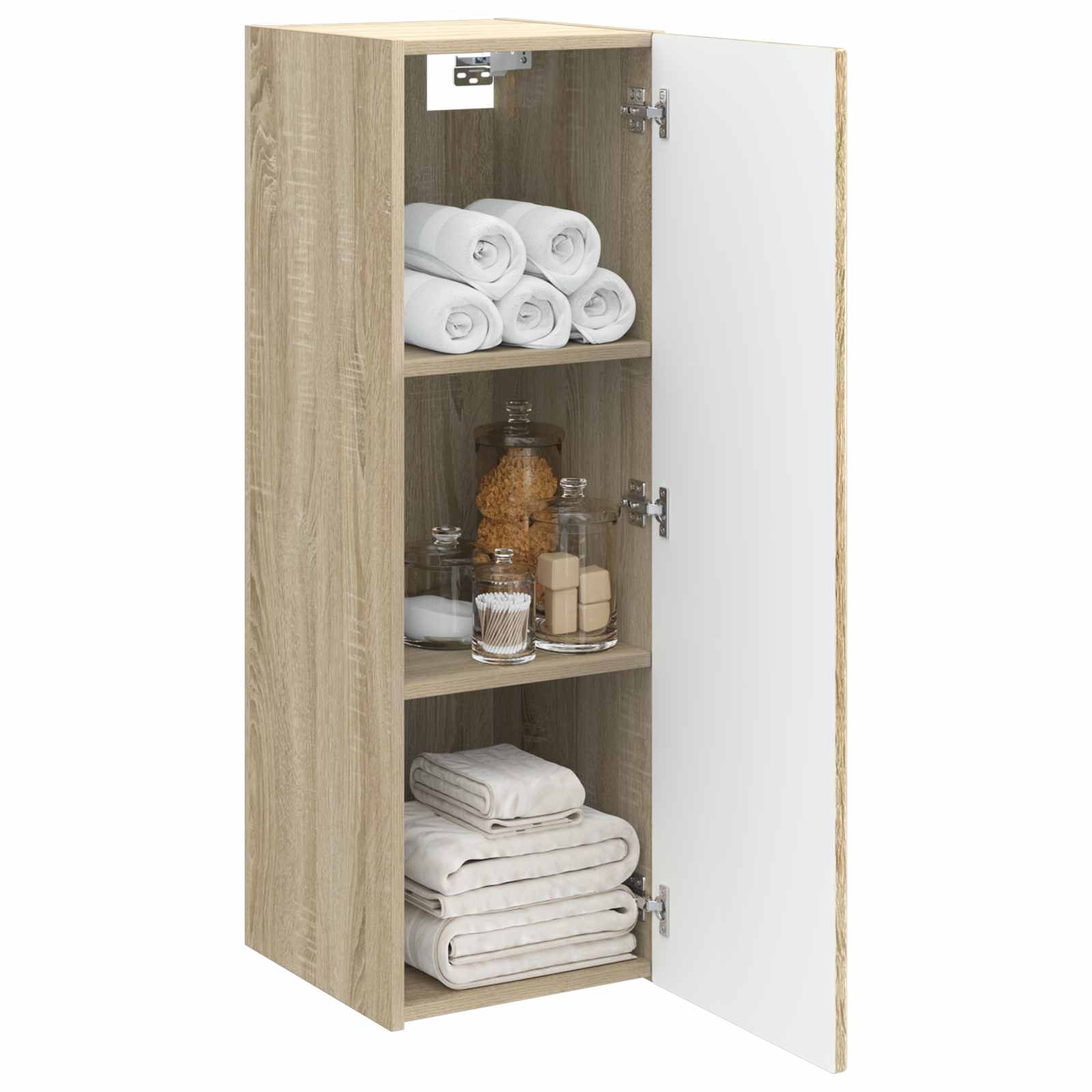 Mobiletto da Bagno a Muro Rovere Sonoma 33 x 34,5 x 100 cm | homemem39