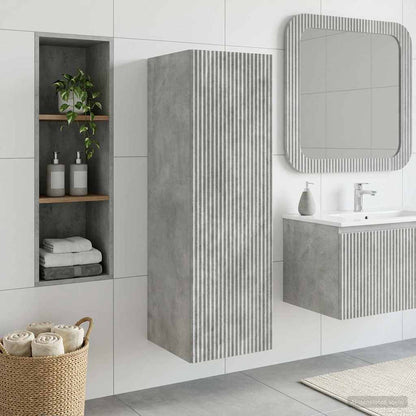 Mobiletto da Bagno a Muro Grigio Cemento 33 x 34,5 x 100 cm | homemem39