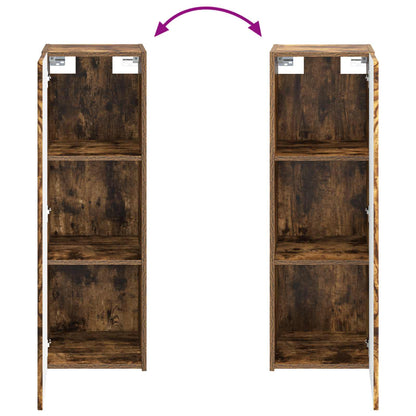 Mobiletto da Bagno a Muro Rovere Fumo 33 x 34,5 x 100 cm | homemem39