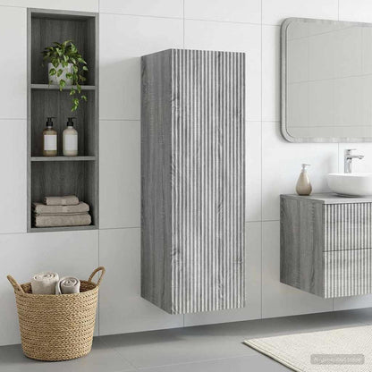 Mobiletto da Bagno a Muro Sonoma grigio 33 x 34,5 x 100 cm | homemem39
