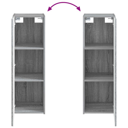 Mobiletto da Bagno a Muro Sonoma grigio 33 x 34,5 x 100 cm | homemem39