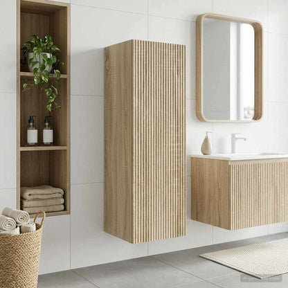 Mobiletto da Bagno a Muro Rovere Sonoma 33 x 34,5 x 60 cm | homemem39