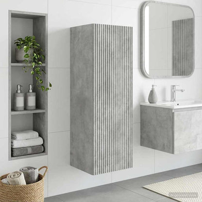 Mobiletto da Bagno a Muro Grigio Cemento 33 x 34,5 x 60 cm | homemem39