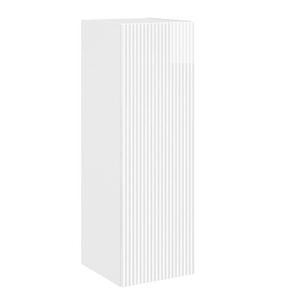 Mobiletto da Bagno a Muro Bianco Lucido 33 x 34,5 x 60 cm