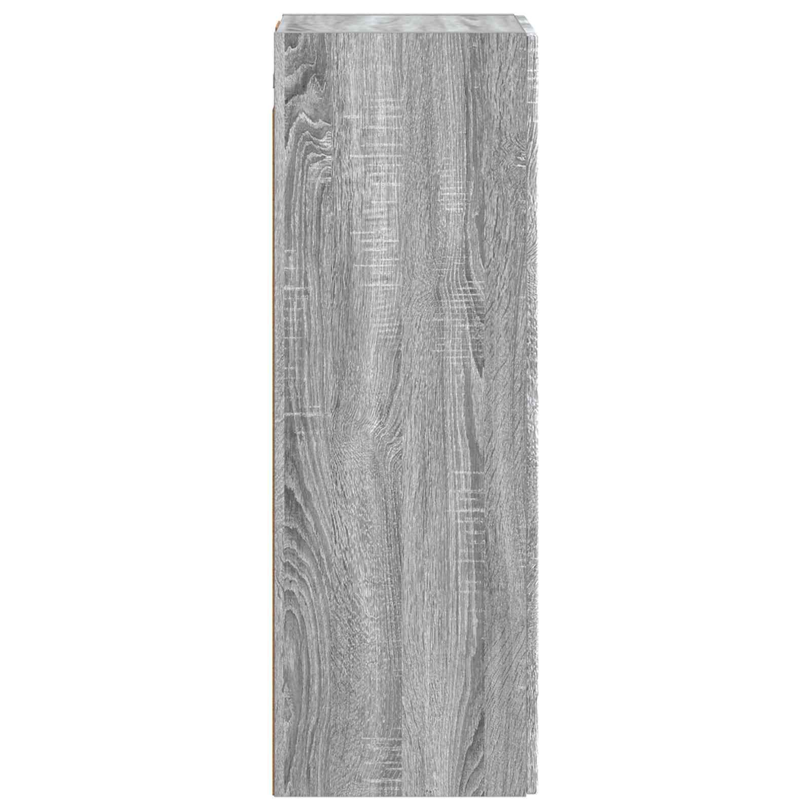 Mobiletto da Bagno a Muro Sonoma grigio 33 x 34,5 x 60 cm | homemem39