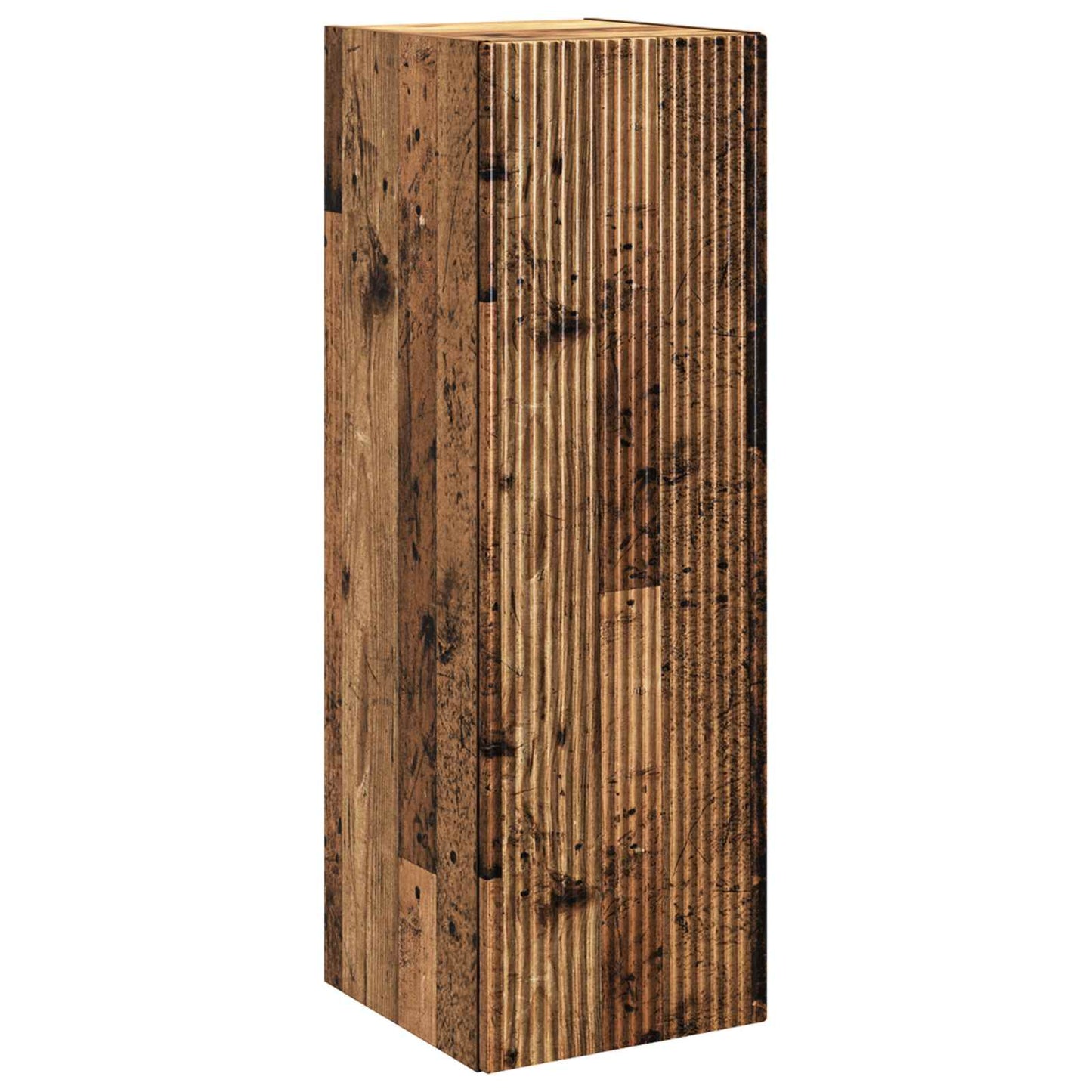 Mobiletto da Bagno a Muro Legno antico 33 x 34,5 x 60 cm