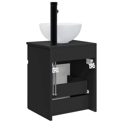 Mobile lavabo da parete Nero 39 x 35 x 63 cm | homemem39