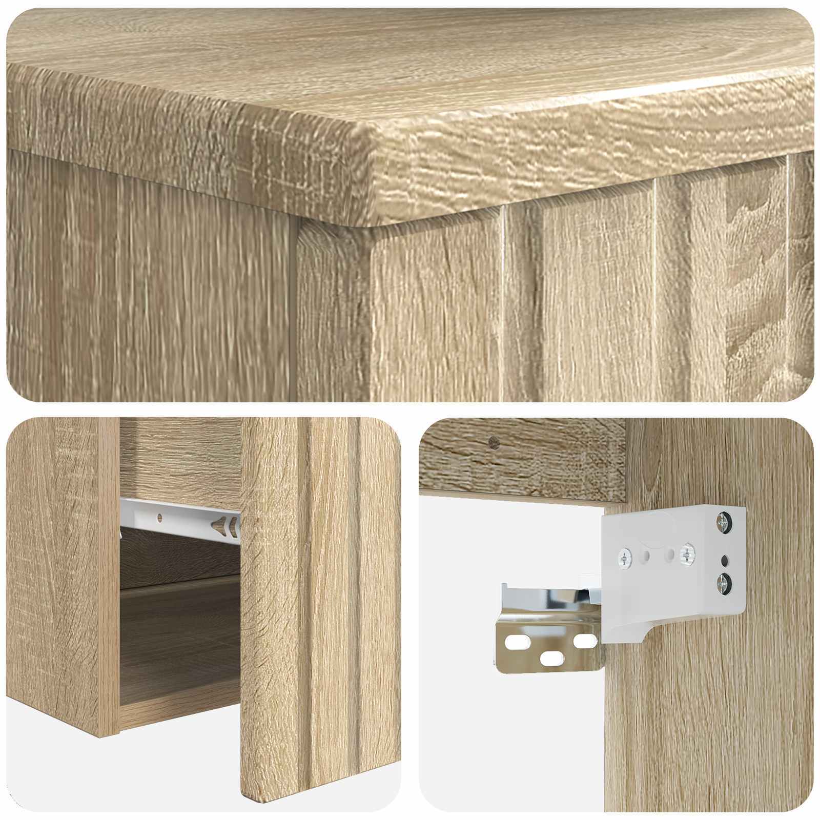 Mobile lavabo da parete Rovere Sonoma 39 x 35 x 63 cm | homemem39