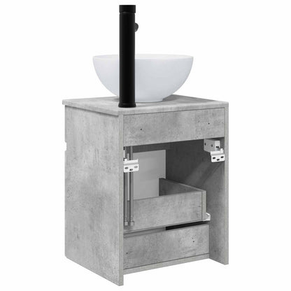 Mobile lavabo da parete Grigio Cemento 39 x 35 x 63 cm | homemem39